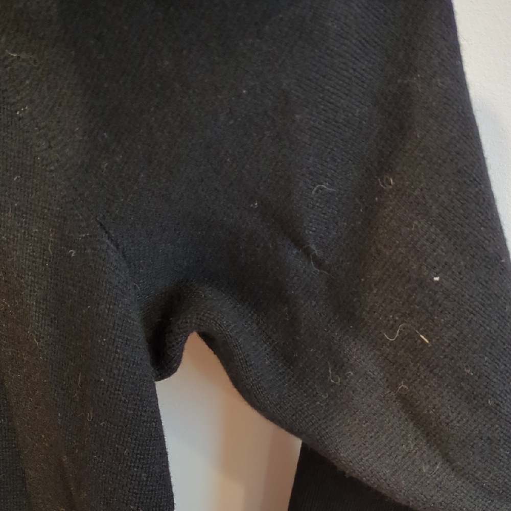 EUC Talbots Merino Wool Black Cardigan Blazer Size 3X Academia Preppy Minimalism - Picture 10 of 11